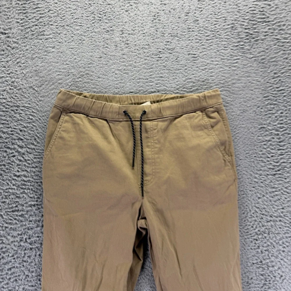 Urban Pipeline Pant Mens M Beige Cotton Twill Jogger Tapered Streetwear Stretch